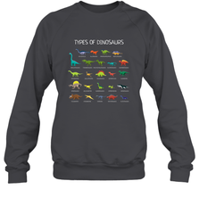 Types Of Dinosaurs Crewneck Sweatshirt Crewneck Sweatshirt - belovedtshirt