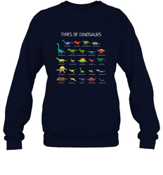 Types Of Dinosaurs Crewneck Sweatshirt