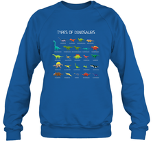 Types Of Dinosaurs Crewneck Sweatshirt Crewneck Sweatshirt - belovedtshirt