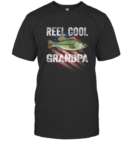 REEL COOL GRANDPA Men's T-Shirt Men's T-Shirt / Black / S Men's T-Shirt - belovedtshirt