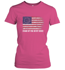 Patriotic 1776 Tee Respect the Flag Stand up for Betsy Ross Women's T-Shirt Women's T-Shirt - belovedtshirt