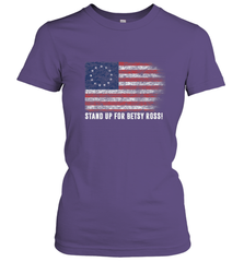 Patriotic 1776 Tee Respect the Flag Stand up for Betsy Ross Women's T-Shirt Women's T-Shirt - belovedtshirt
