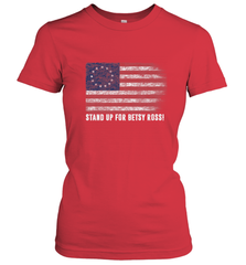 Patriotic 1776 Tee Respect the Flag Stand up for Betsy Ross Women's T-Shirt Women's T-Shirt - belovedtshirt