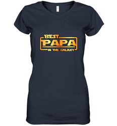 The best Papa in the galaxy Women's V-Neck T-Shirt