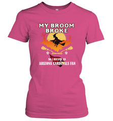 Broom Broke So I Became an Arizona Cardinals Fan  NFL Halloween Costume Women's T-Shirt Women's T-Shirt - belovedtshirt