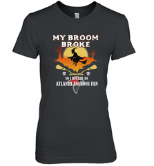 Broom Broke So I Became An Atlanta Falcons Fan  NFL Halloween Costume Women's Premium T-Shirt Women's Premium T-Shirt - belovedtshirt