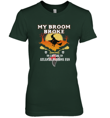 Broom Broke So I Became An Atlanta Falcons Fan  NFL Halloween Costume Women's Premium T-Shirt Women's Premium T-Shirt - belovedtshirt