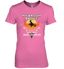 Broom Broke So I Became An Atlanta Falcons Fan  NFL Halloween Costume Women's Premium T-Shirt Women's Premium T-Shirt - belovedtshirt