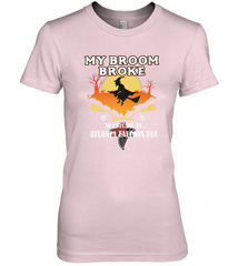 Broom Broke So I Became An Atlanta Falcons Fan  NFL Halloween Costume Women's Premium T-Shirt Women's Premium T-Shirt - belovedtshirt