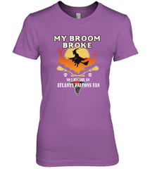 Broom Broke So I Became An Atlanta Falcons Fan  NFL Halloween Costume Women's Premium T-Shirt Women's Premium T-Shirt - belovedtshirt