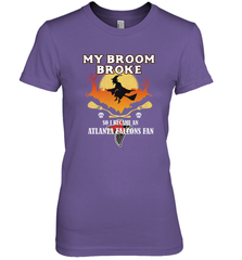 Broom Broke So I Became An Atlanta Falcons Fan  NFL Halloween Costume Women's Premium T-Shirt Women's Premium T-Shirt - belovedtshirt