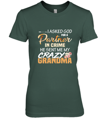 Crazy Grandma Partner in crime Women's Premium T-Shirt Women's Premium T-Shirt - belovedtshirt