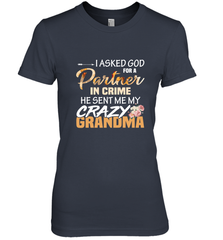 Crazy Grandma Partner in crime Women's Premium T-Shirt Women's Premium T-Shirt - belovedtshirt