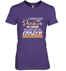 Crazy Grandma Partner in crime Women's Premium T-Shirt Women's Premium T-Shirt - belovedtshirt
