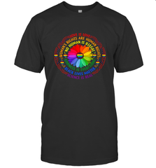 Rainbow Black Lives Matter Science LGBT Pride Flower Men's T-Shirt Men's T-Shirt - belovedtshirt