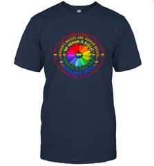 Rainbow Black Lives Matter Science LGBT Pride Flower Men's T-Shirt Men's T-Shirt - belovedtshirt