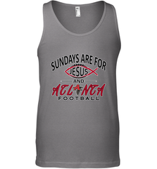Sundays Are For Jesus and Atlanta Funny Christian Football Men's Tank Top Men's Tank Top - belovedtshirt