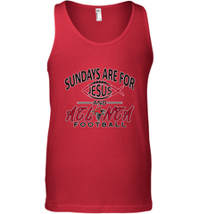 Sundays Are For Jesus and Atlanta Funny Christian Football Men's Tank Top Men's Tank Top - belovedtshirt