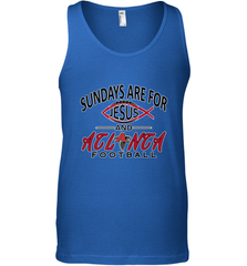 Sundays Are For Jesus and Atlanta Funny Christian Football Men's Tank Top Men's Tank Top - belovedtshirt