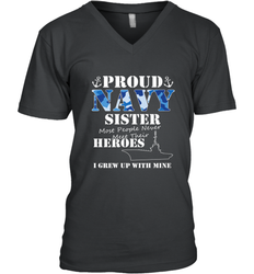 US Military Proud Navy Sister Men or Women Men's V-Neck