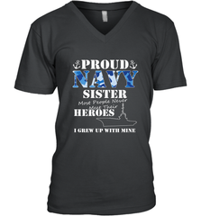 US Military Proud Navy Sister Men or Women Men's V-Neck Men's V-Neck - belovedtshirt