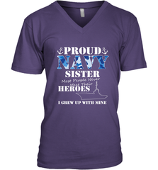 US Military Proud Navy Sister Men or Women Men's V-Neck Men's V-Neck - belovedtshirt