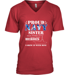 US Military Proud Navy Sister Men or Women Men's V-Neck Men's V-Neck - belovedtshirt