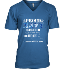 US Military Proud Navy Sister Men or Women Men's V-Neck Men's V-Neck - belovedtshirt