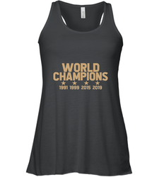 Us women's soccer team win world champions 4 four title 2019 Women's Racerback Tank