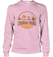 Vintage Lynchburg, Virginia Mountain Hiking Souvenir Print Long Sleeve T-Shirt Long Sleeve T-Shirt - belovedtshirt