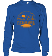 Vintage Lynchburg, Virginia Mountain Hiking Souvenir Print Long Sleeve T-Shirt Long Sleeve T-Shirt - belovedtshirt