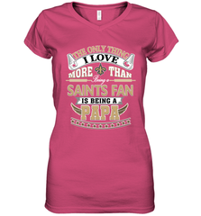 NFL The Only Thing I Love More Than Being A New Orleans Saints Fan Is Being A Papa Football Women's V-Neck T-Shirt Women's V-Neck T-Shirt - belovedtshirt