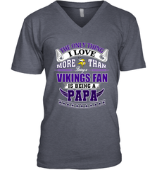 NFL The Only Thing I Love More Than Being A Minnesota Vikings Fan Is Being A Papa Football Men's V-Neck Men's V-Neck - belovedtshirt