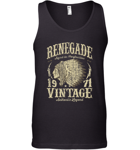 Vintage Made In 1971 T Shirt 47th Birthday Gift Men's Tank Top Men's Tank Top / Black / XS Men's Tank Top - belovedtshirt