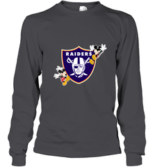 Nfl Oakland Raiders Champion Mickey Mouse Long Sleeve T-Shirt Long Sleeve T-Shirt - belovedtshirt
