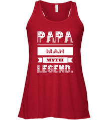 Papa Man Myth Legend Father's Day Dad Veteran Gift Women's Racerback Tank Women's Racerback Tank - belovedtshirt