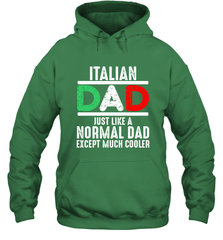 Italian Dad Much Cooler 3 Colours Italy Flag Fathers Day Hooded Sweatshirt Hooded Sweatshirt - belovedtshirt