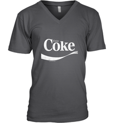 Coca Cola Vintage Enjoy Coke White Logo Men's V-Neck Men's V-Neck - belovedtshirt