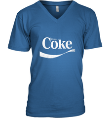 Coca Cola Vintage Enjoy Coke White Logo Men's V-Neck Men's V-Neck - belovedtshirt