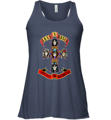 Guns N' Roses Classic Cross Logo Women's Racerback Tank Women's Racerback Tank - belovedtshirt