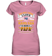 NFL The Only Thing I Love More Than Being A Los Angeles Rams Fan Is Being A Papa Football Women's V-Neck T-Shirt Women's V-Neck T-Shirt - belovedtshirt