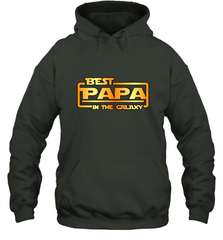 The best Papa in the galaxy Hooded Sweatshirt Hooded Sweatshirt - belovedtshirt