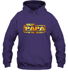 The best Papa in the galaxy Hooded Sweatshirt Hooded Sweatshirt - belovedtshirt