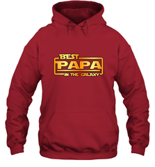 The best Papa in the galaxy Hooded Sweatshirt Hooded Sweatshirt - belovedtshirt