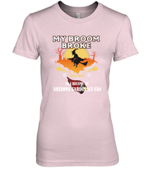 Broom Broke So I Became an Arizona Cardinals Fan  NFL Halloween Costume Women's Premium T-Shirt Women's Premium T-Shirt - belovedtshirt