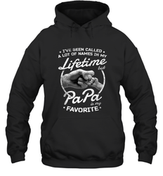 Papa Fathers Day Grandpa or Dad Hooded Sweatshirt