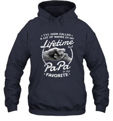 Papa Fathers Day Grandpa or Dad Hooded Sweatshirt