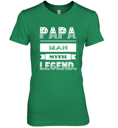 Papa Man Myth Legend Father's Day Dad Veteran Gift Women's Premium T-Shirt