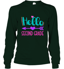Hello Second Grade 2nd Grade Teachers Students Gift Long Sleeve T-Shirt Long Sleeve T-Shirt - belovedtshirt