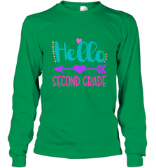 Hello Second Grade 2nd Grade Teachers Students Gift Long Sleeve T-Shirt Long Sleeve T-Shirt - belovedtshirt